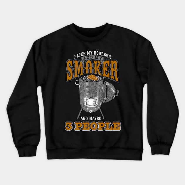 Smoker BBQ Crewneck Sweatshirt by ShirtsShirtsndmoreShirts